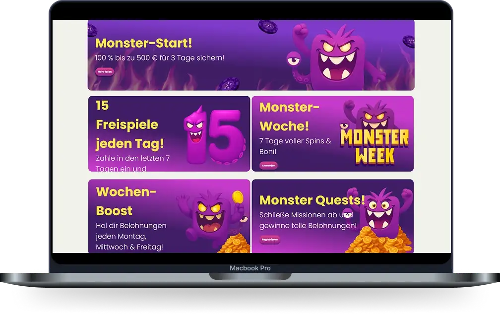 SlotMonster Casino Bonus und Promotionen
